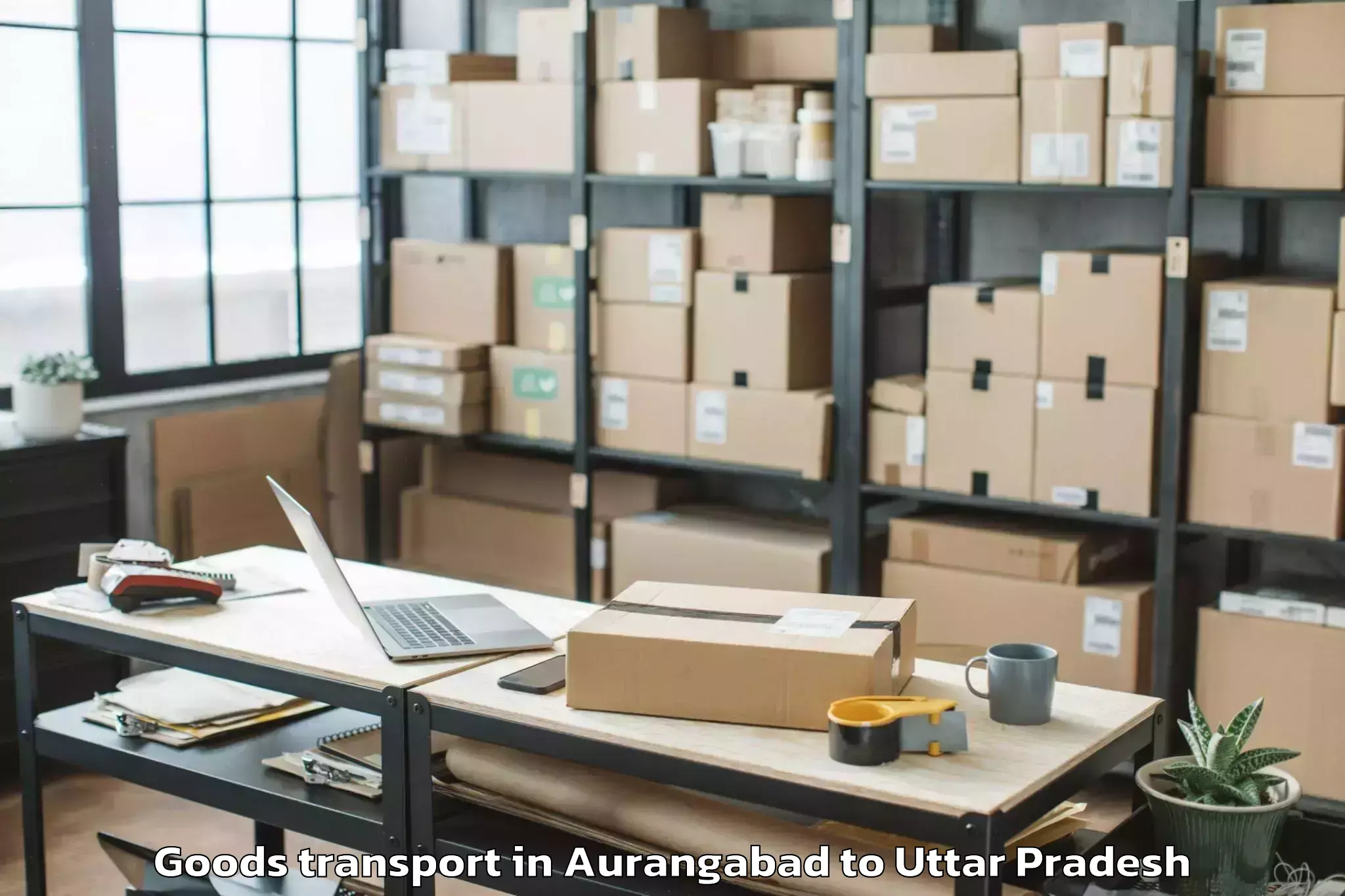 Reliable Aurangabad to Monad University Hapur Goods Transport